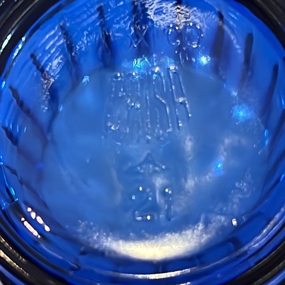 Vintage Cobalt Blue Glass Votive Candle Holder Caisa Mexico Collectible - Picture 3 of 5